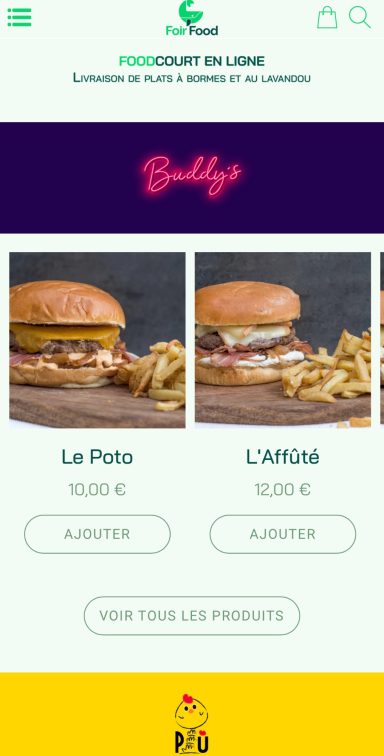 Native Consulting x Foir'Food Application Accueil