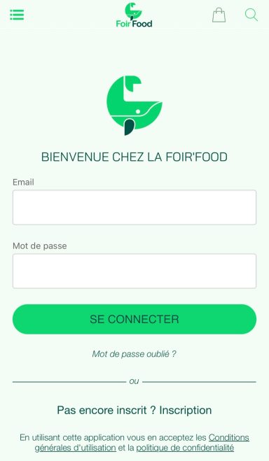 Native Consulting x Foir'Food Application connexion